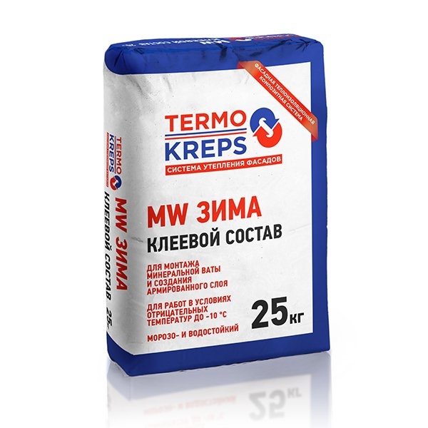 Состав клеевой для минваты TERMOKREPS MW Зима, 25 кг