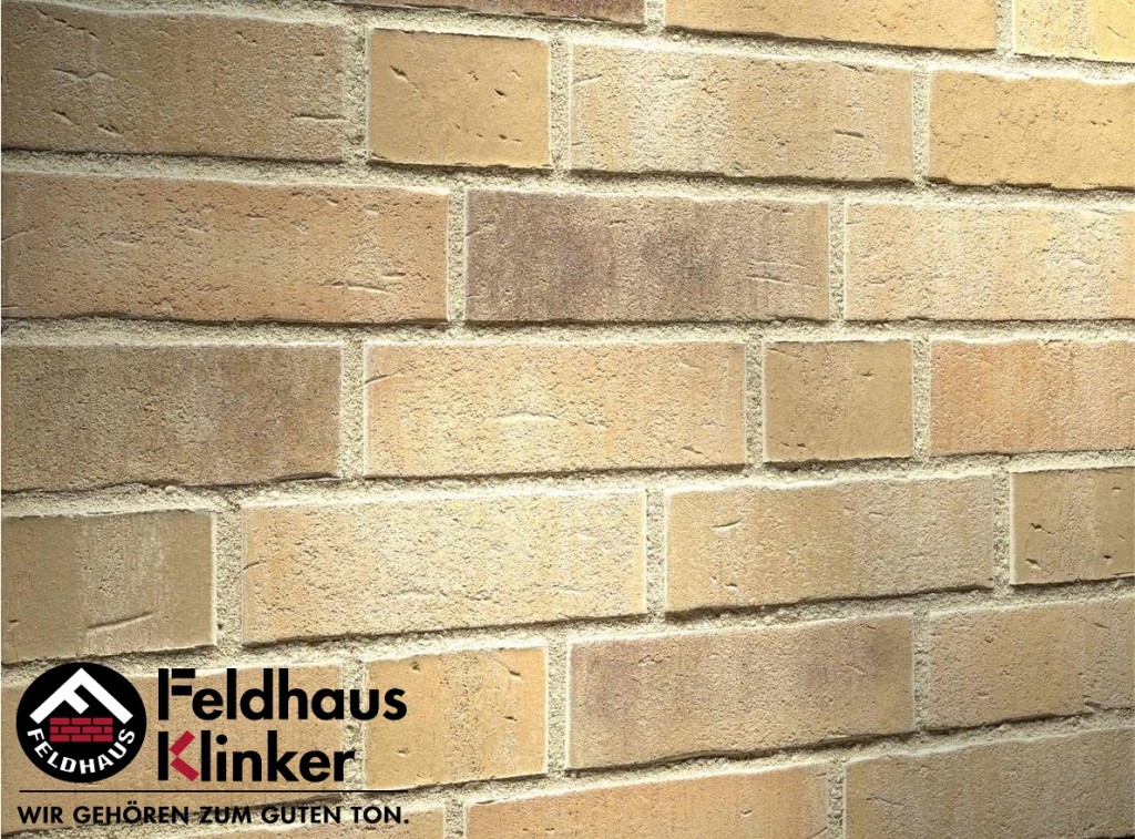 Кирпич клинкерный облицовочный пустотелый Feldhaus Klinker K723WDF vascu sabiosa rotado ручная формовка, 215*102*65 мм