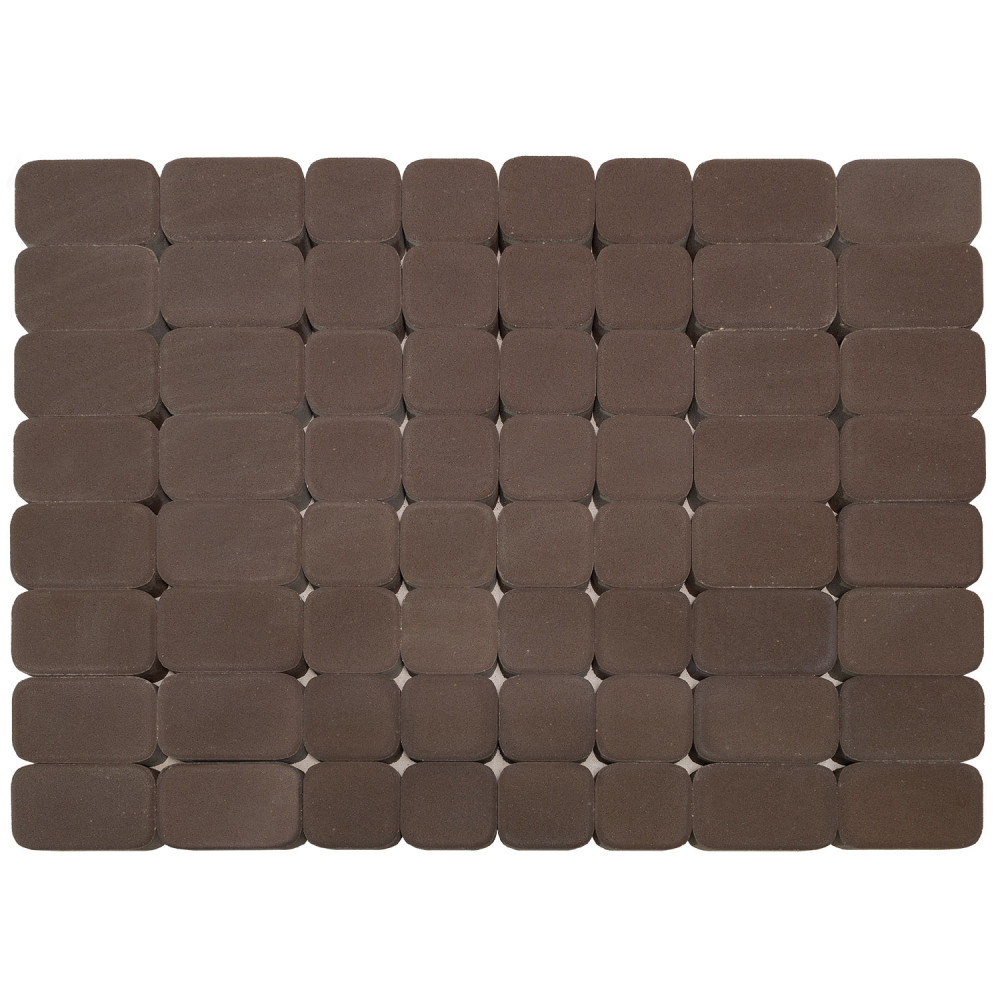 Плитка тротуарная Braer Классико Дуо коричневый, h=40 мм