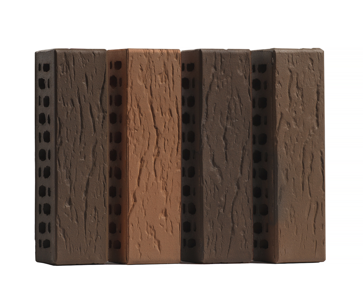 Кирпич керамический пустотелый ВолгаБрик Клинкерный флеш обжиг 0,7НФ, 250*85*65, М300 КР-кл-пу