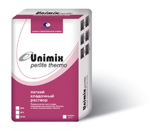Раствор тёплый кладочный Unimix Perlite thermo М-50 зимний, 25 кг
