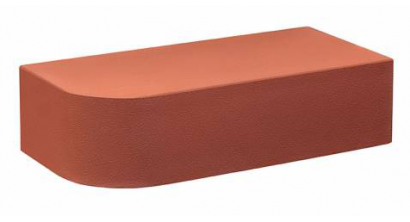 Кирпич керамический облицовочный полнотелый радиусный КС-Керамик Красный гладкий 1Ф 250*120*65 мм