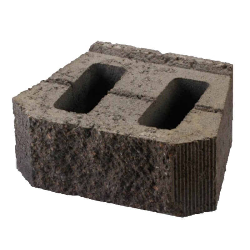 Камень подпорный Меликонполар ПК (01) черный, 395*270*152/167 мм