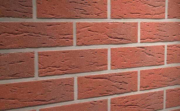 Кирпич клинкерный облицовочный пустотелый Feldhaus Klinker K335NF carmesi antic mana, 240*115*71 мм