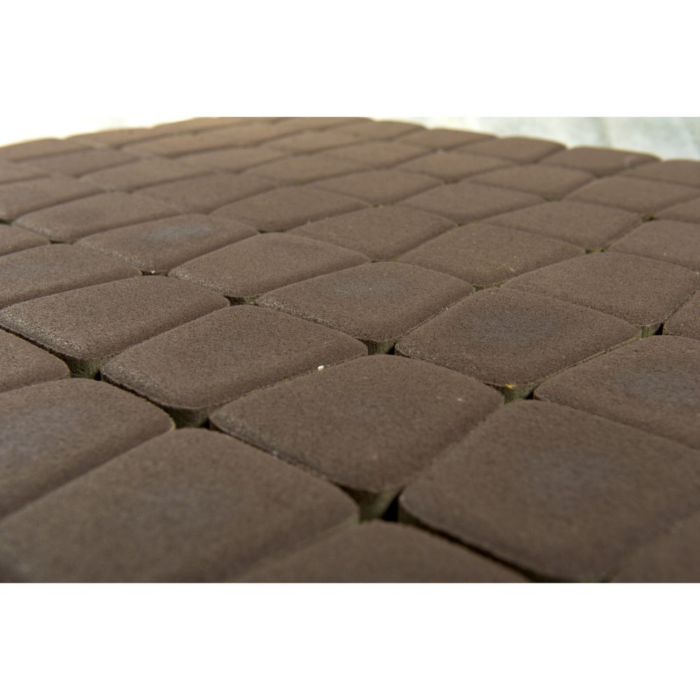 Плитка тротуарная Braer Классико круговая коричневый, h=60 мм