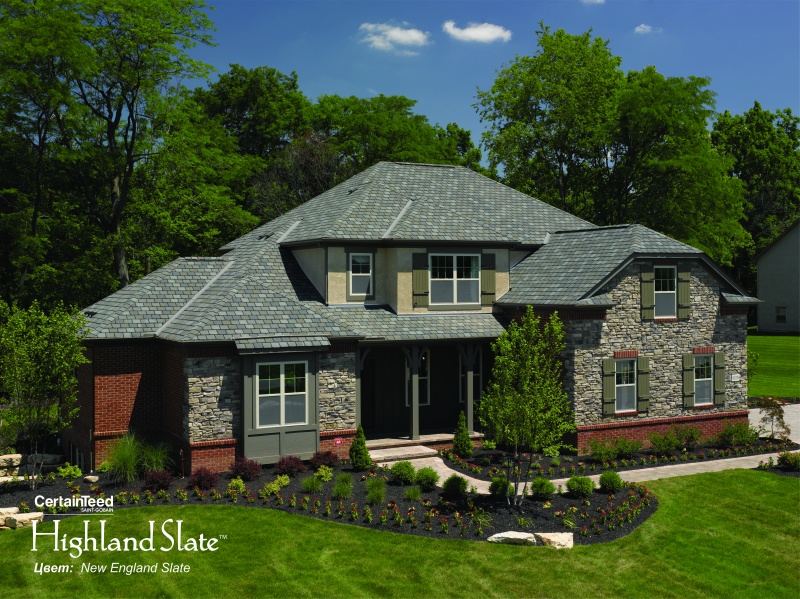 Мягкая кровля CertainTeed Highland Slate (2,98 м2/уп) New England Slate
