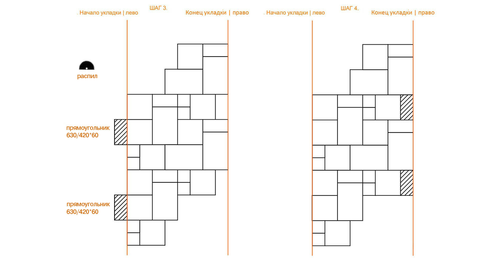 Плитка тротуарная Braer Патио Color Mix Песчаник, h=60 мм