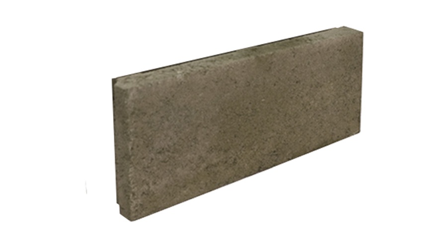Блок бетонный гладкий облицовочный Меликонполар СКЦ-2Р-4 серый, 380*140*40 мм