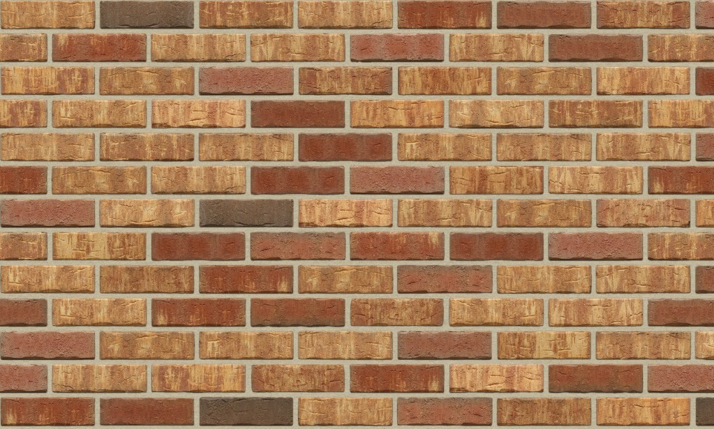 Кирпич клинкерный облицовочный пустотелый Feldhaus Klinker K686WDF sintra ardor calino ручная формовка, 215*102*65 мм