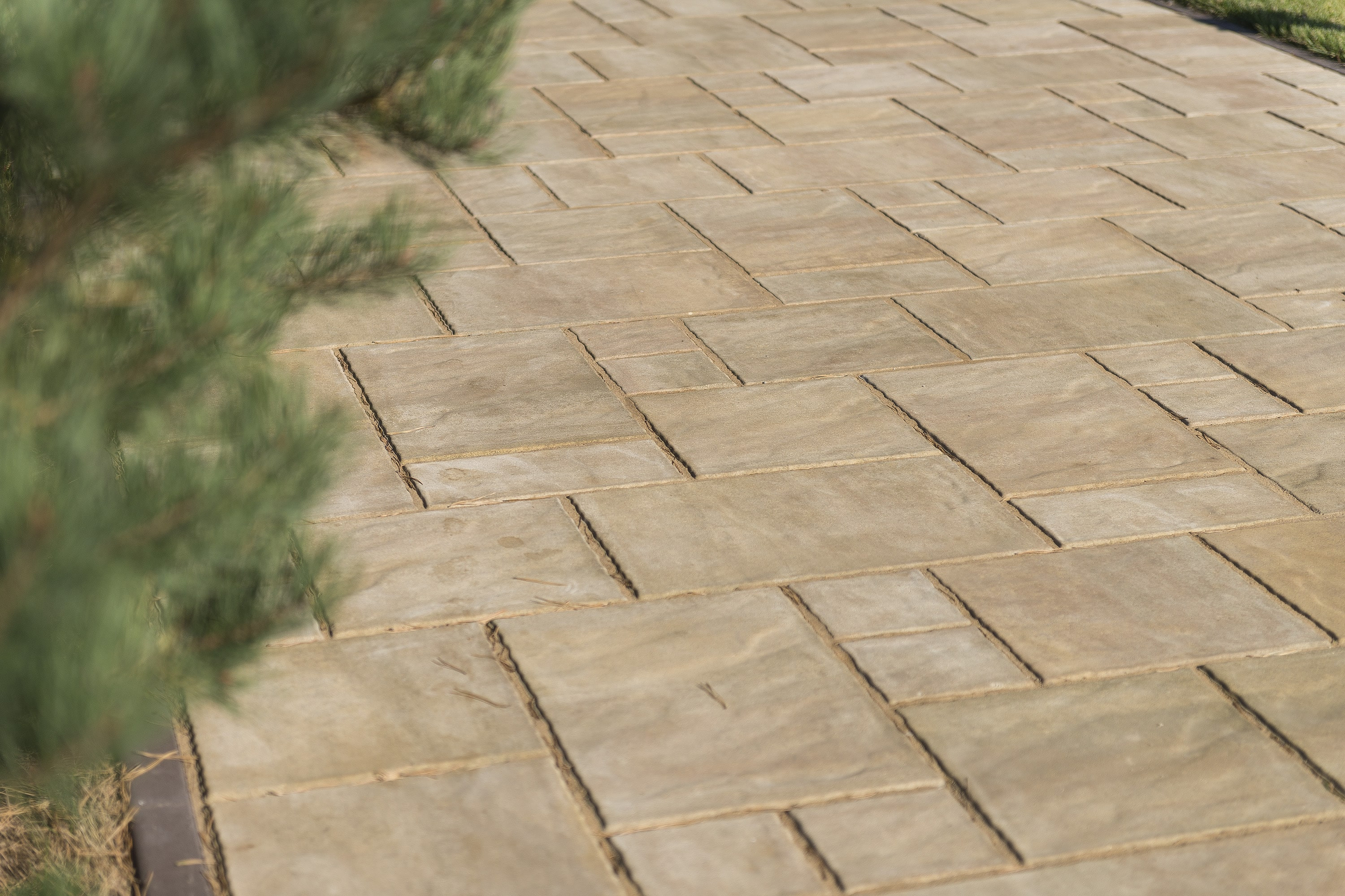 Плитка тротуарная Braer Патио Color Mix Песчаник, h=60 мм