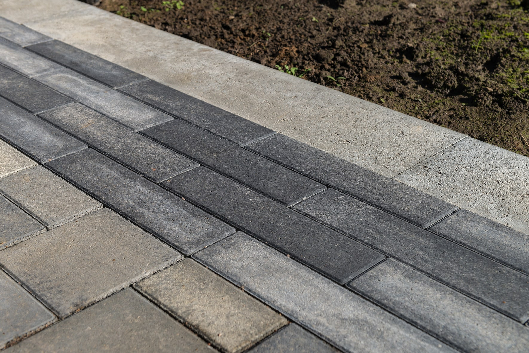 Плитка тротуарная Braer Ригель Color Mix Ночь, h=60 мм