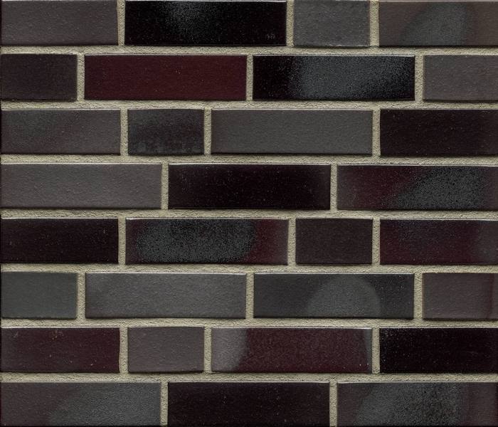 Кирпич клинкерный облицовочный пустотелый Feldhaus Klinker K398NF galena cerasi nero, 240*115*71 мм