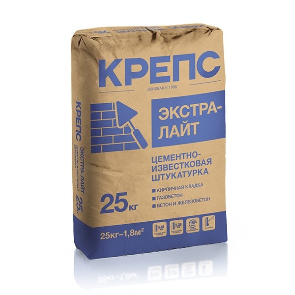 Состав штукатурный КРЕПС Экстра-лайт, 25 кг