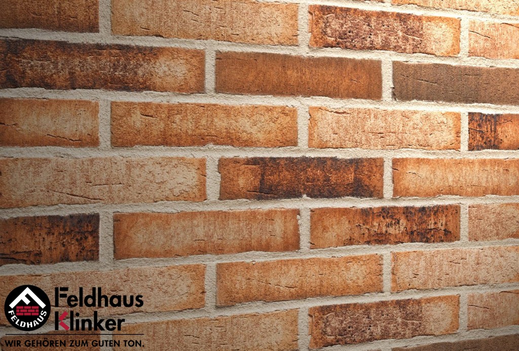 Плитка фасадная клинкерная Feldhaus Klinker R665DF11 sintra sabioso binaro, 240*52*11 мм