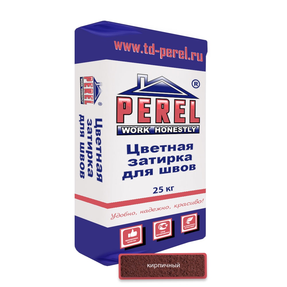 Затирка для швов Perel RL 0438 кирпичная, 25 кг