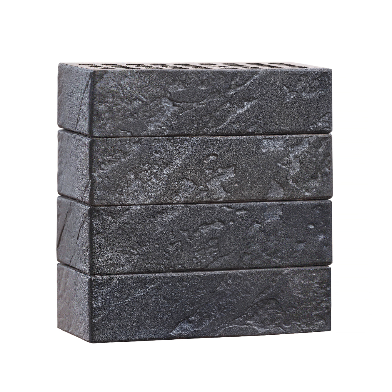 Кирпич керамический лицевой пустотелый ВолгаБрик Байкал СУМРАК горизонтальный рустик 1НФ, 250*120*65, М200 КР-л-пу