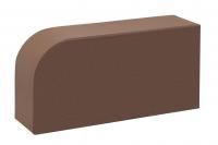 Кирпич керамический облицовочный полнотелый радиусный КС-Керамик Шоколад гладкий 1НФ 250*120*65 мм