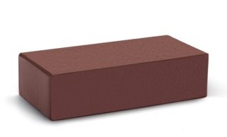 Кирпич керамический облицовочный полнотелый КС-Керамик Шоколад гладкий 1НФ 250*120*65 мм