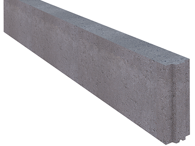 Блок бетонный перегородочный Меликонполар ПКБ-1200-ДП, 1200*80*190 мм