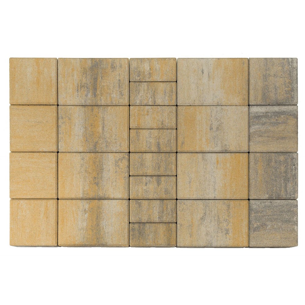 Плитка тротуарная Braer Мозаика Color Mix Песчаник, h=60 мм