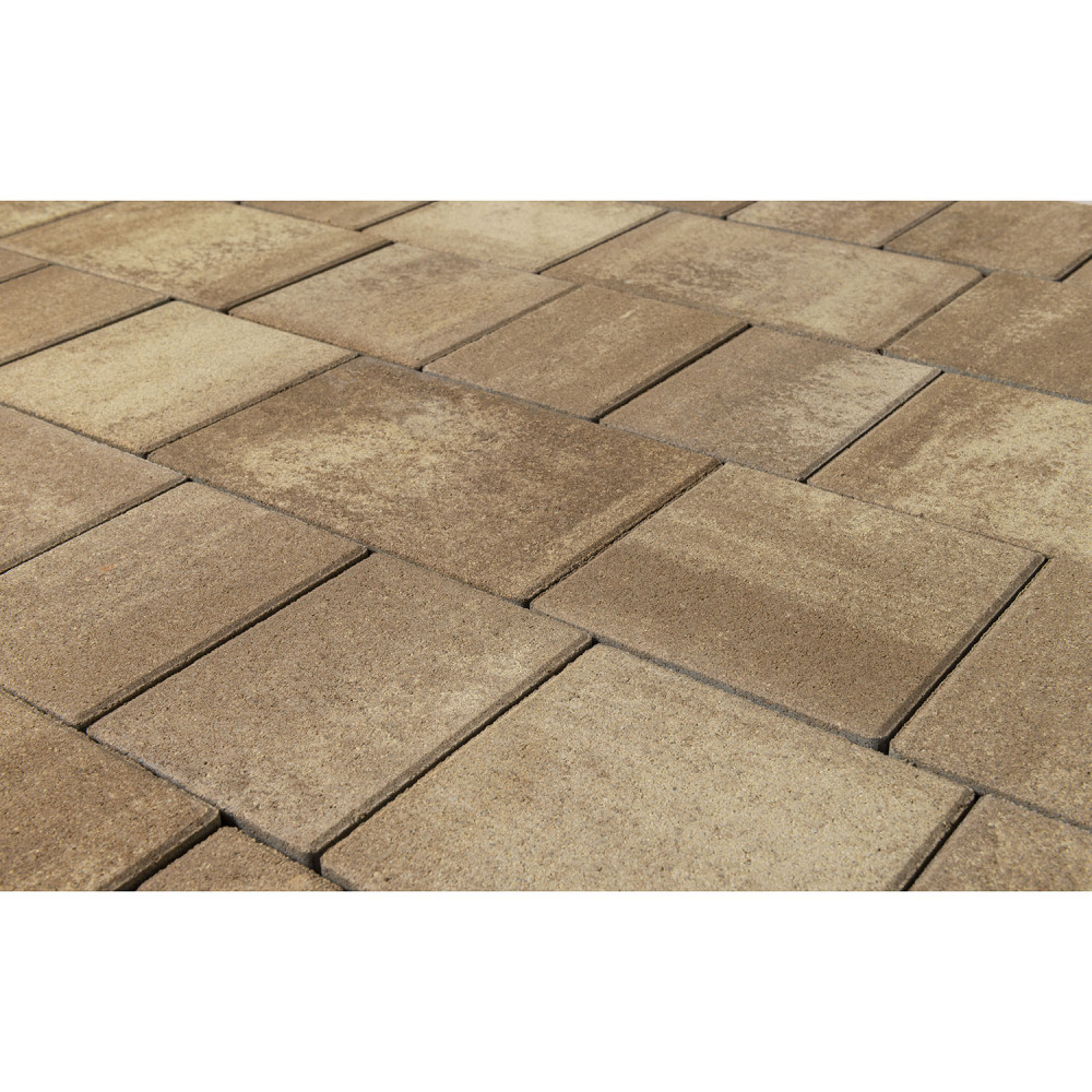 Плитка тротуарная Braer Старый город "Венусбергер" Color Mix Миндаль, h=40 мм