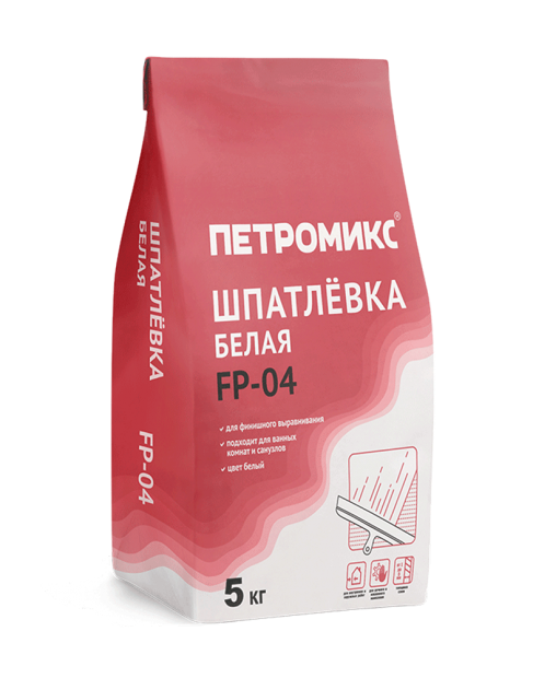 Шпатлевка Петромикс FP-04 белая, 5 кг