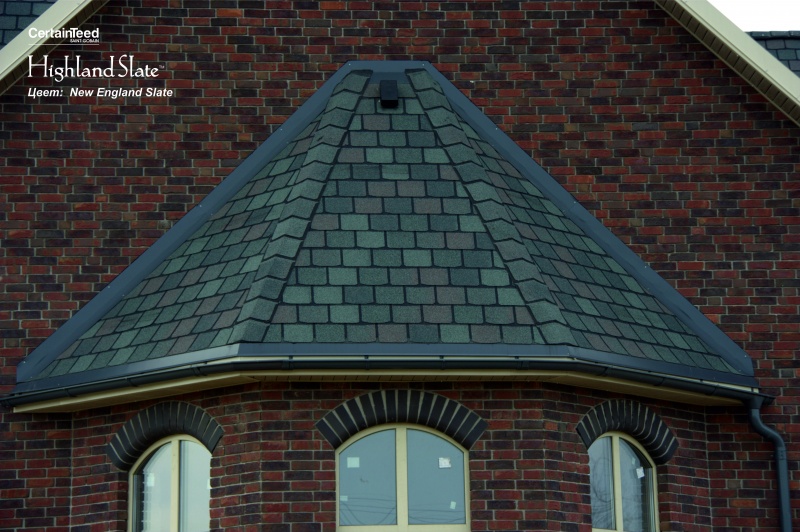 Мягкая кровля CertainTeed Highland Slate (2,98 м2/уп) New England Slate