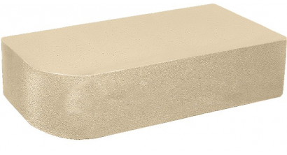 Кирпич керамический облицовочный полнотелый радиусный КС-Керамик Камелот-Гляссе гладкий 1НФ 250*120*65 мм