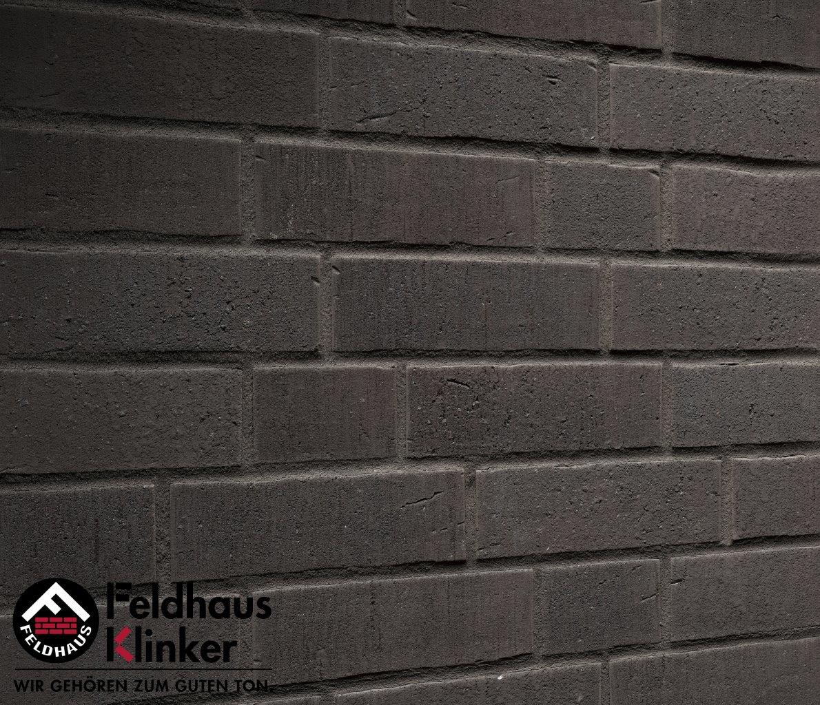 Кирпич клинкерный облицовочный пустотелый Feldhaus Klinker K706RF75 vascu vulkano petino, 240*75*65 мм