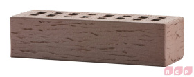 Кирпич клинкерный облицовочный пустотелый ЛСР Мюнхен коричневый береста 0,71НФ, 250*85*65 мм