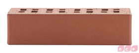Кирпич клинкерный облицовочный пустотелый ЛСР Эдинбург темно-красный гладкий 0,71НФ, 250*85*65 мм