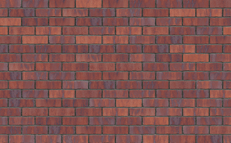 Плитка фасадная клинкерная KING KLINKER Old Castle Red square HF39 под старину, 240*71*10 мм