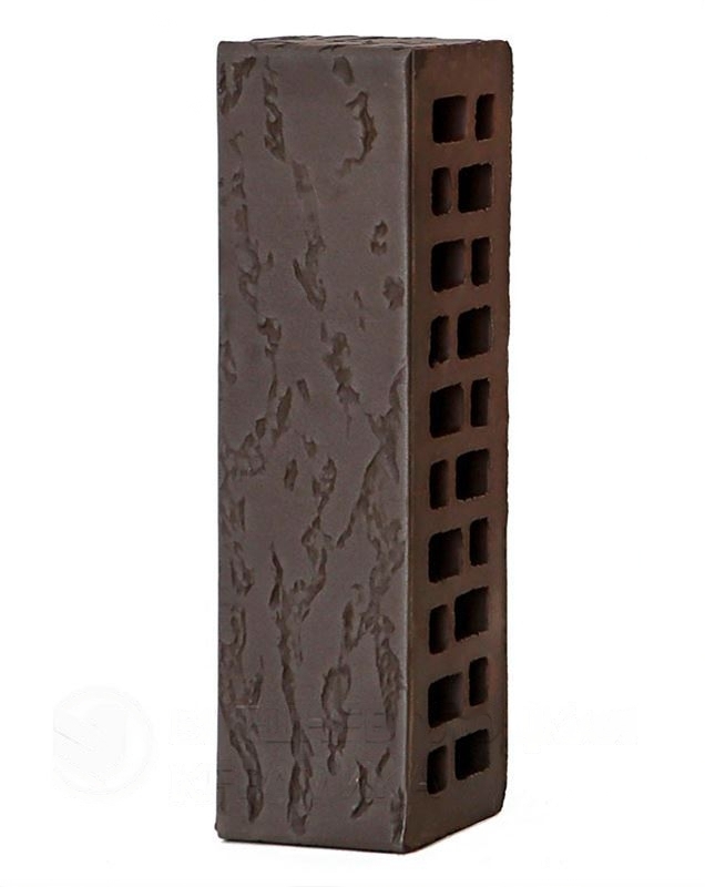 Кирпич облицовочный пустотелый ВВКЗ графит дуб 0,7НФ 250*85*65 мм