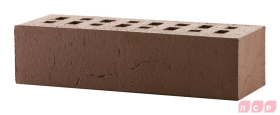 Кирпич клинкерный облицовочный пустотелый ЛСР Кельн коричневый винтаж 0,71НФ, 250*85*65 мм
