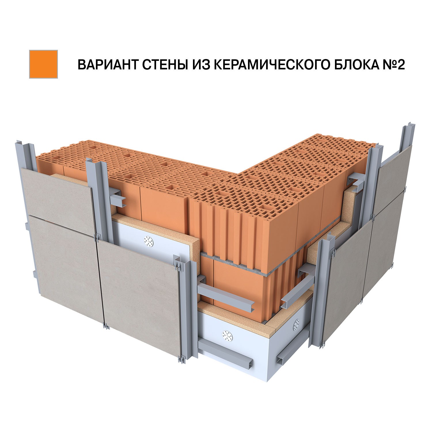 Камень керамический поризованный Braer 14,3НФ М100/125, 510*250*219 мм