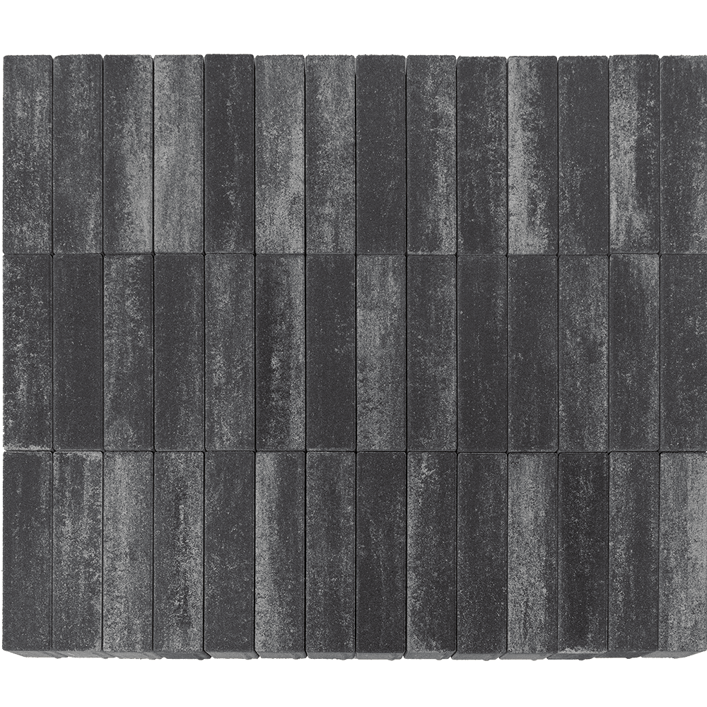 Плитка тротуарная Braer Ригель Color Mix Ночь, h=60 мм