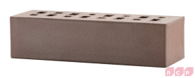 Кирпич клинкерный облицовочный пустотелый ЛСР Мюнхен коричневый гладкий 0,71НФ, 250*85*65 мм