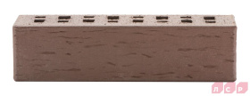 Кирпич клинкерный облицовочный пустотелый ЛСР Мюнхен коричневый береста 0,71НФ, 250*85*65 мм