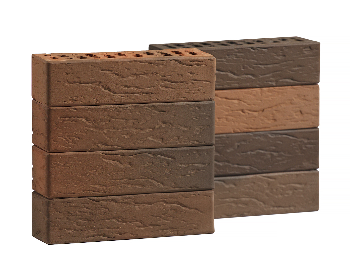 Кирпич керамический пустотелый ВолгаБрик Клинкерный флеш обжиг 0,7НФ, 250*85*65, М300 КР-кл-пу