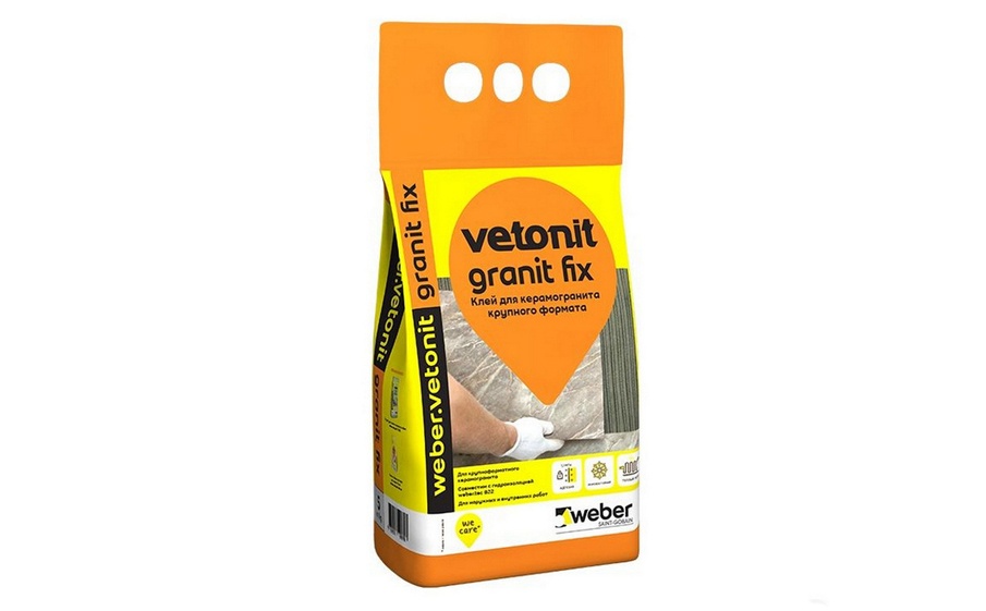 Клей для камня, плитки и керамогранита Vetonit Granit Fix, 5 кг