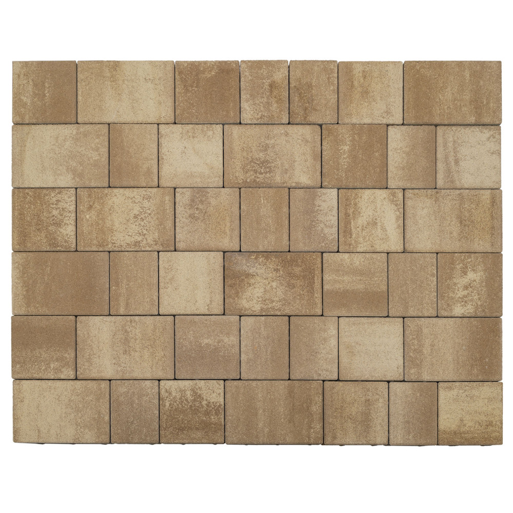 Плитка тротуарная Braer Старый город "Венусбергер" Color Mix Миндаль, h=40 мм