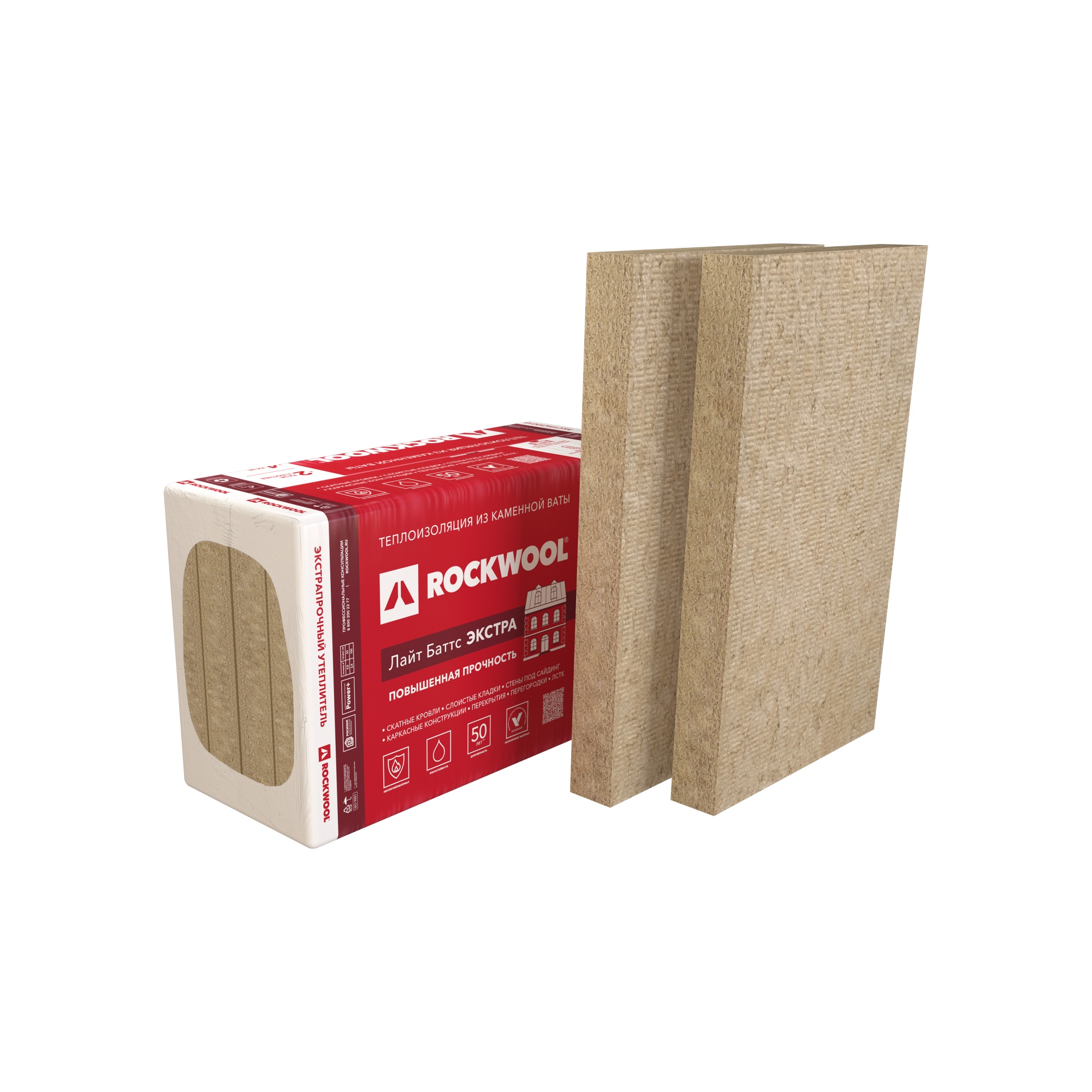 Утеплитель ROCKWOOL Лайт Баттс Экстра 1000*600*100 мм (0,24  м²)