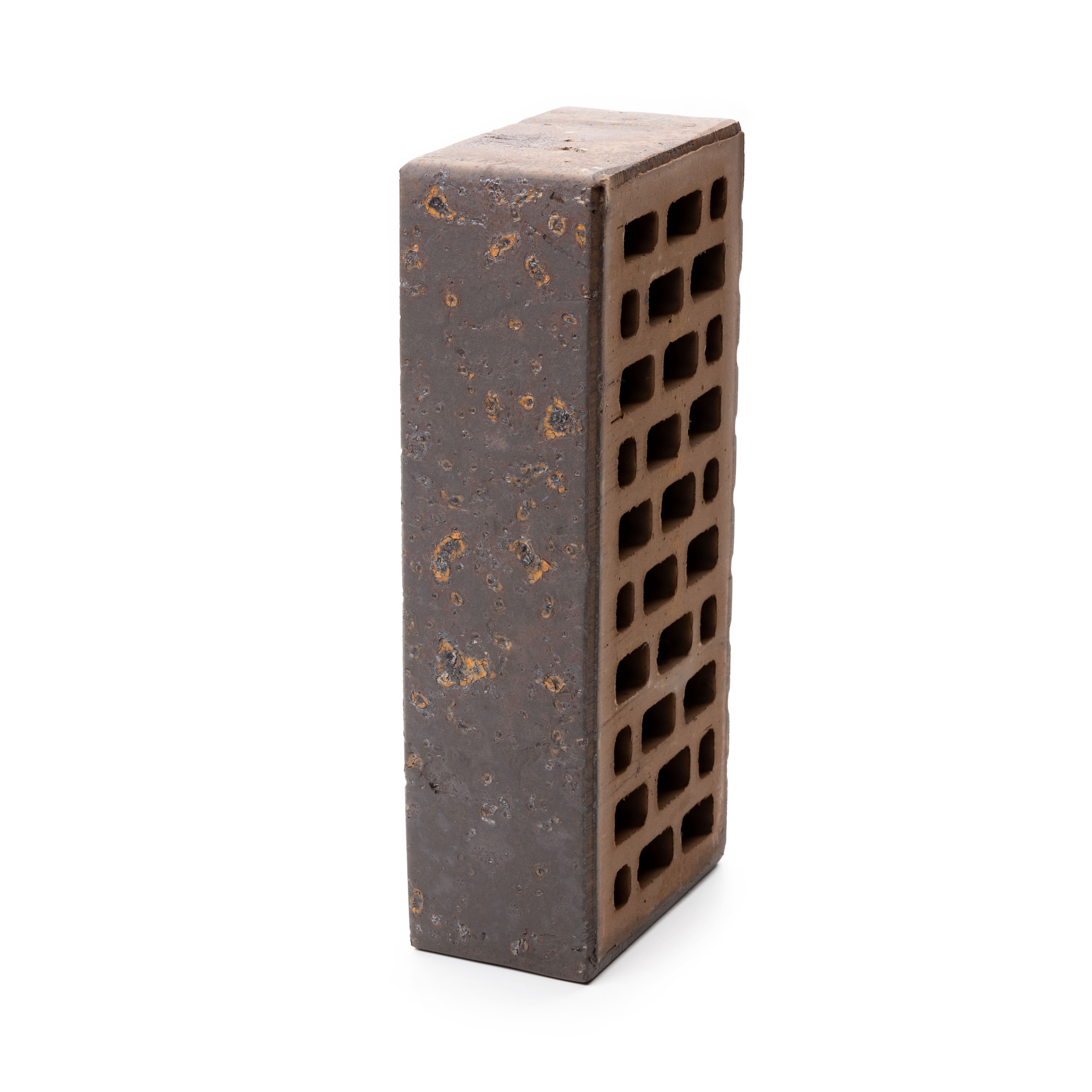 Кирпич керамический лицевой пустотелый Ликолор Тайга Графит лава 1НФ, 250*120*65 мм