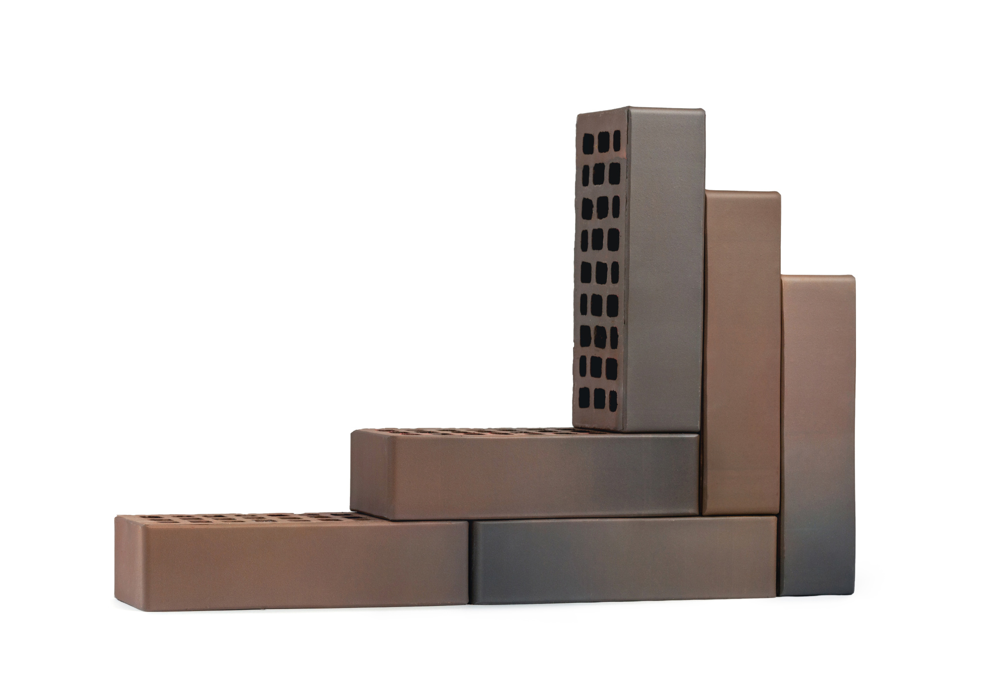 Кирпич керамический лицевой пустотелый ВолгаБрик Амур флеш гладкий 1НФ, 250*120*65мм