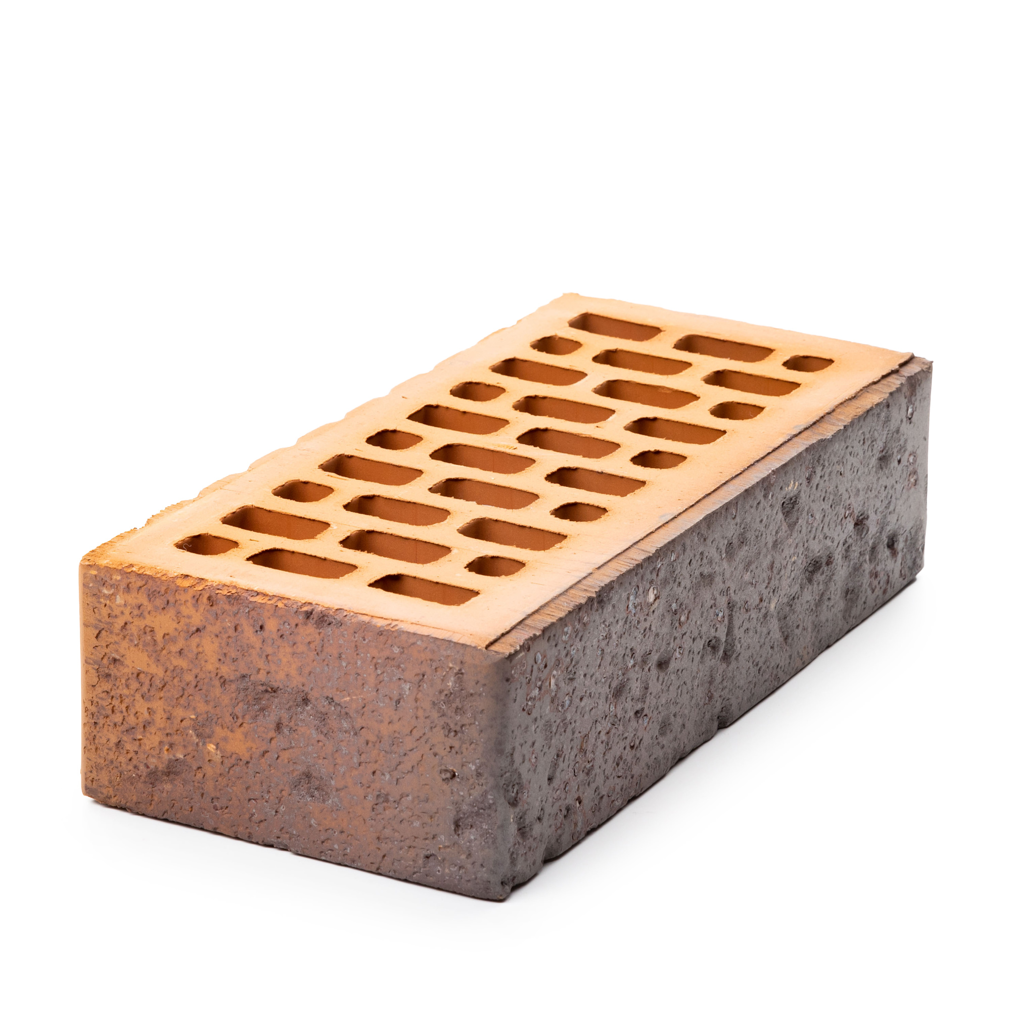 Кирпич керамический лицевой пустотелый Ликолор Тайга Антрацит магма 1НФ, 250*120*65 мм