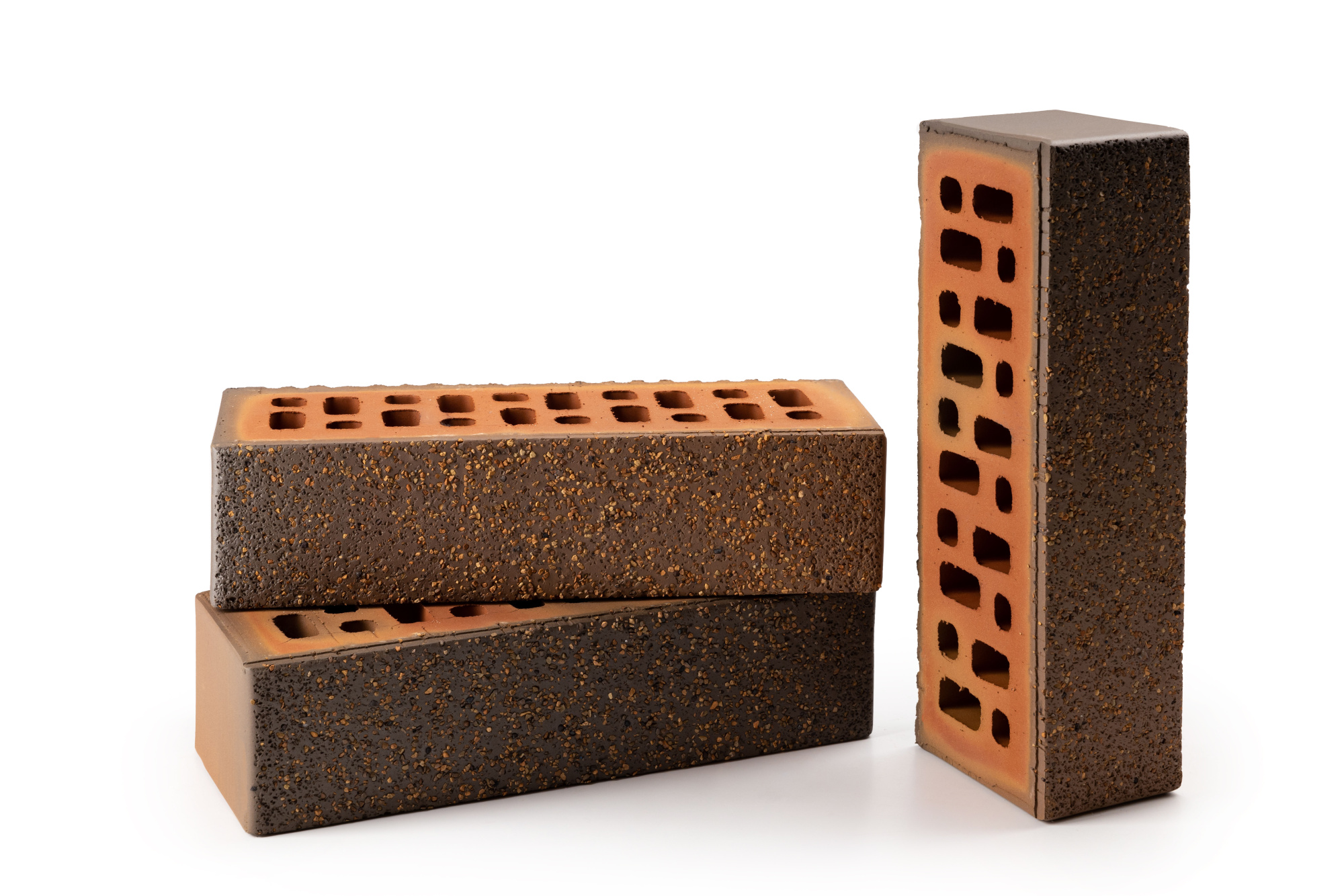 Кирпич керамический лицевой пустотелый Ликолор Тайга Борус 0,7НФ, 250*85*65 мм