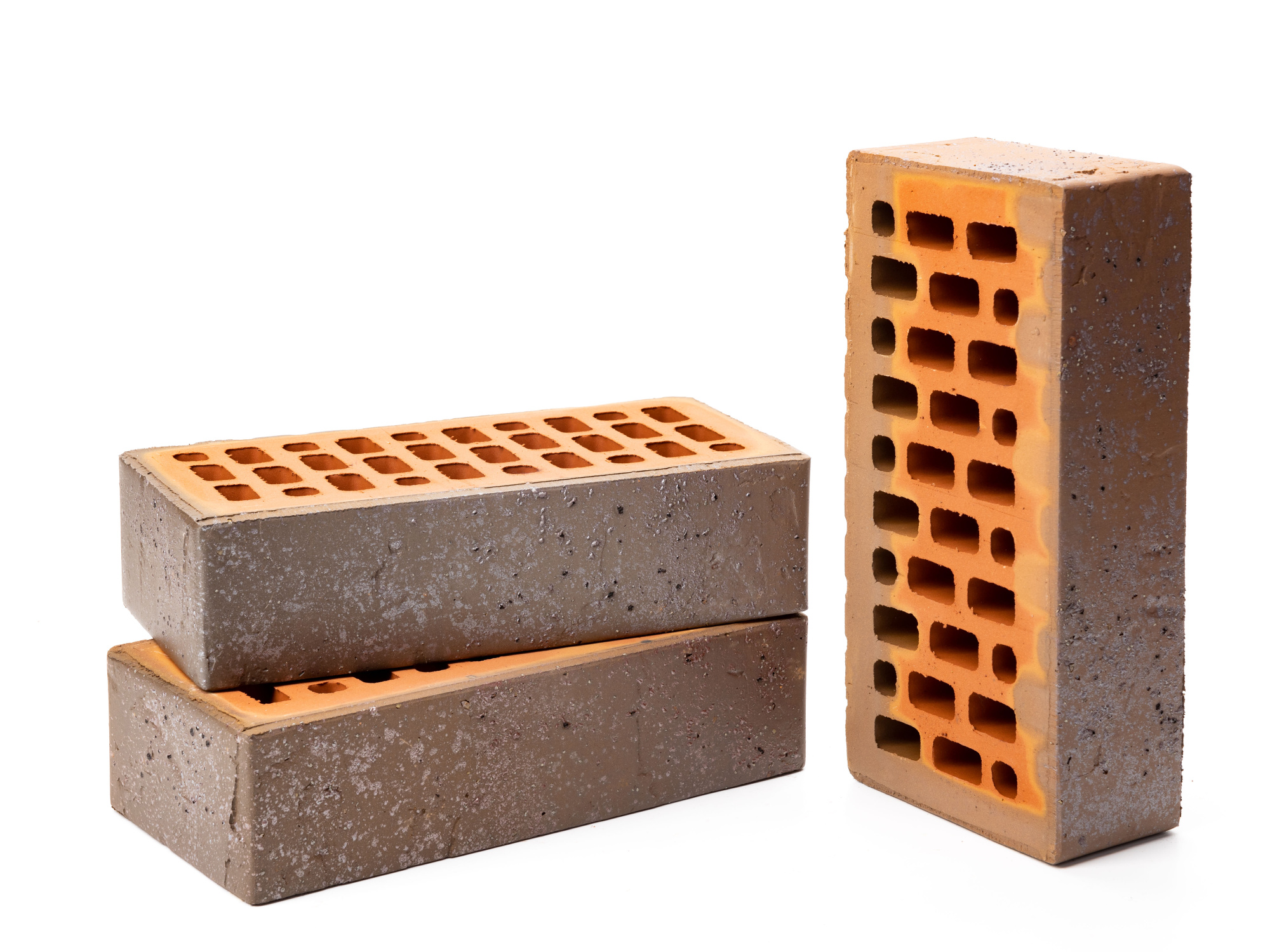 Кирпич керамический лицевой пустотелый Ликолор Тайга Гиацинт лава 1НФ, 250*120*65 мм