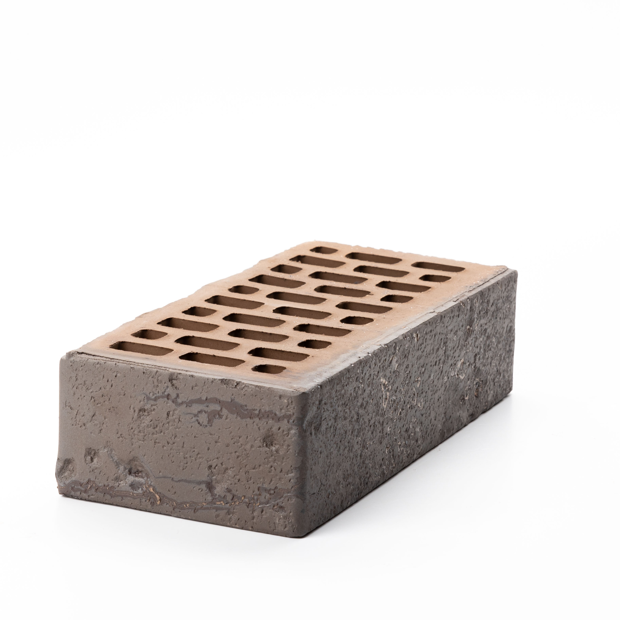 Кирпич керамический лицевой пустотелый Ликолор Тайга Графит магма 1НФ, 250*120*65 мм