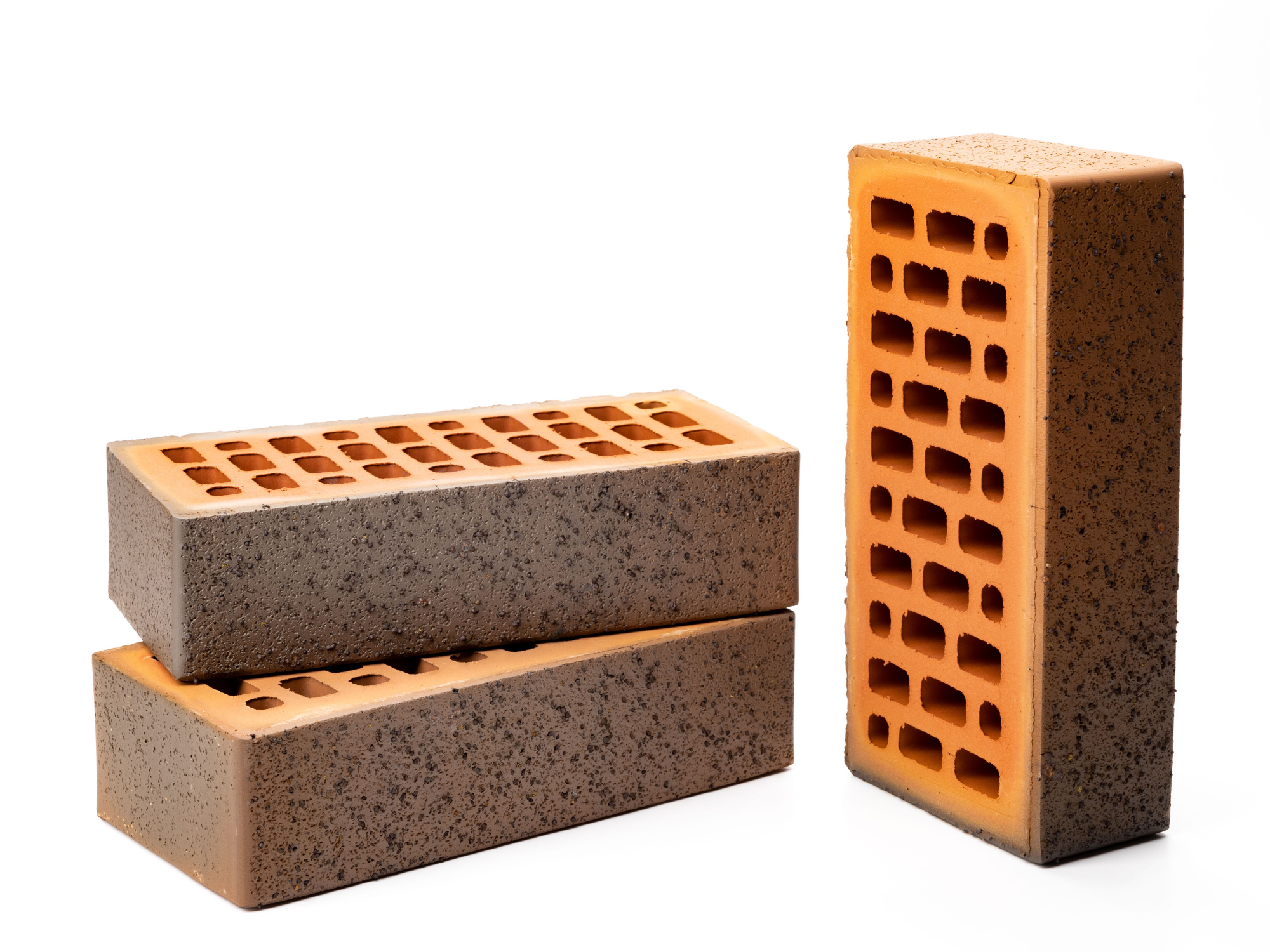 Кирпич керамический лицевой пустотелый Ликолор Тайга Мустаг 1НФ, 250*120*65 мм