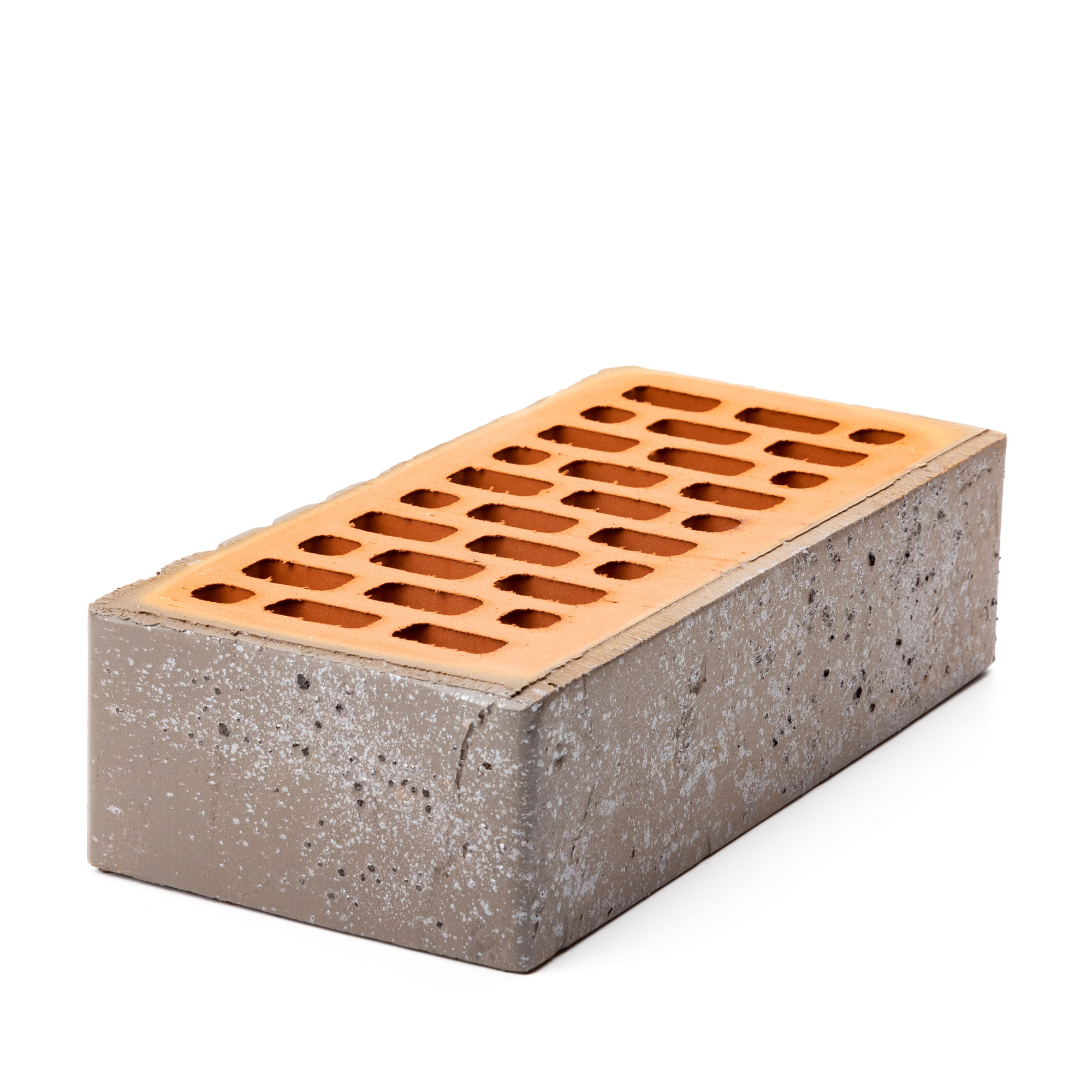 Кирпич керамический лицевой пустотелый Ликолор Тайга Гиацинт лава 1НФ, 250*120*65 мм